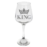 King Engraved Wine Glass  - Always Looking Good -   
