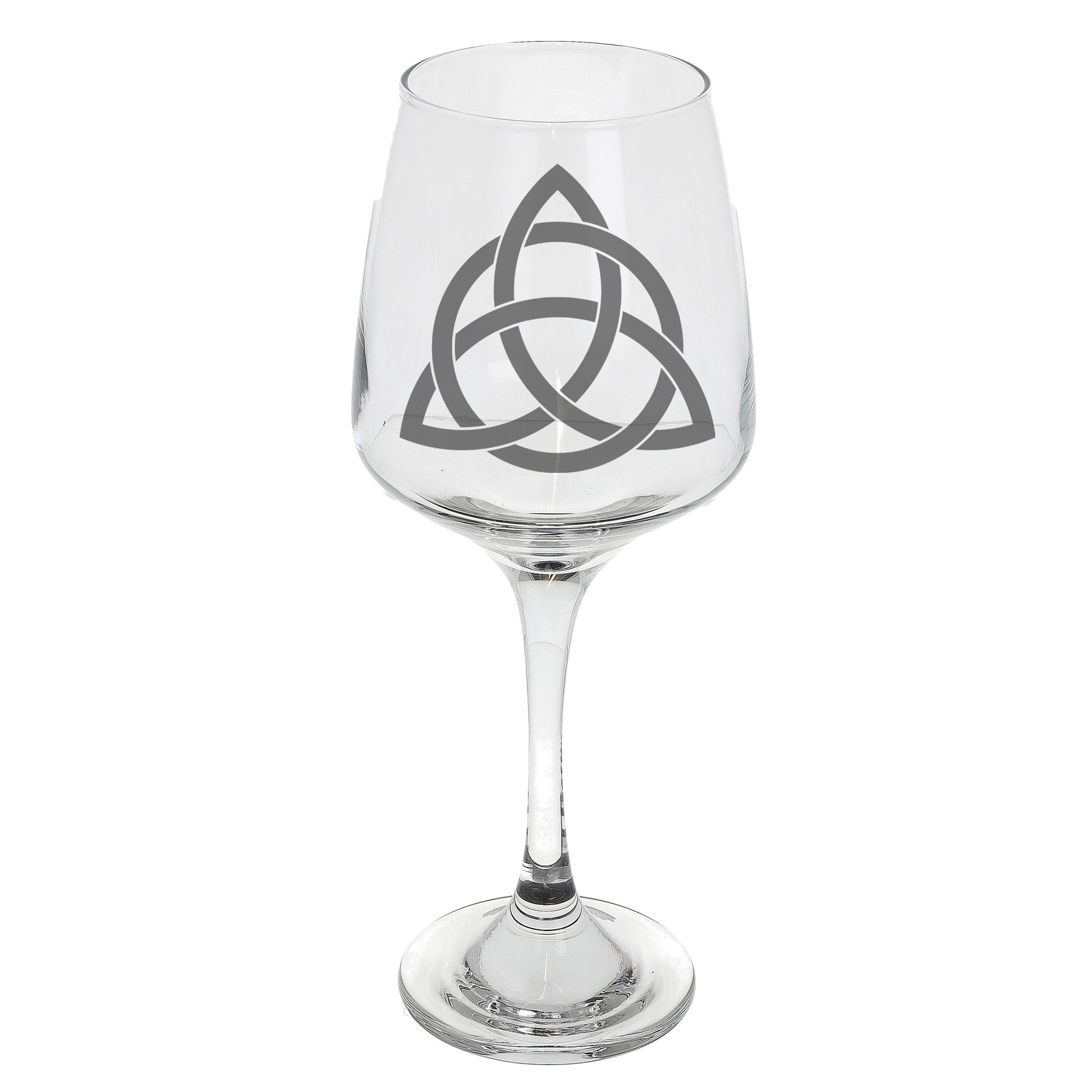 Celtic Knot Irish Engraved Wine Glass and/or Coaster Set  - Always Looking Good - Wine Glass Only  
