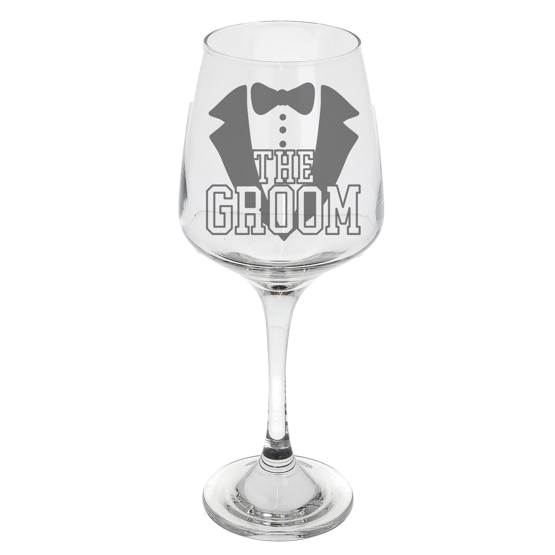 The Groom Engraved Wine Glass and/or Coaster Set  - Always Looking Good - Wine Glass Only  