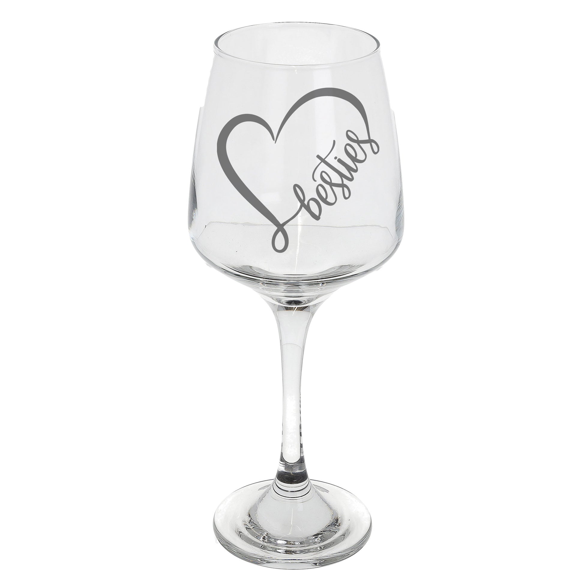 Besties Engraved Wine Glass and/or Coaster Set  - Always Looking Good - Wine Glass Only  