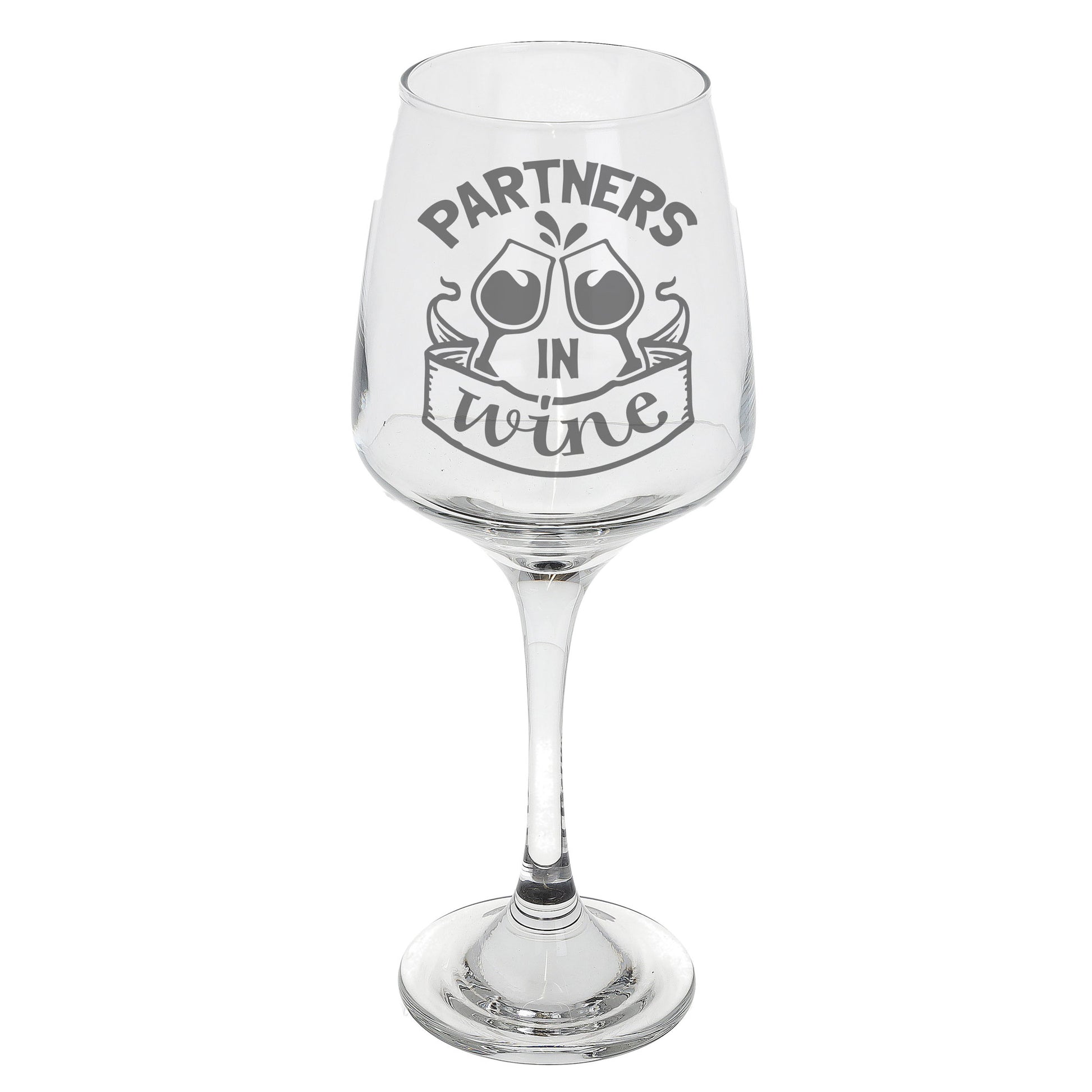 Partners In Wine Engraved Wine Glass and/or Coaster Set  - Always Looking Good -   