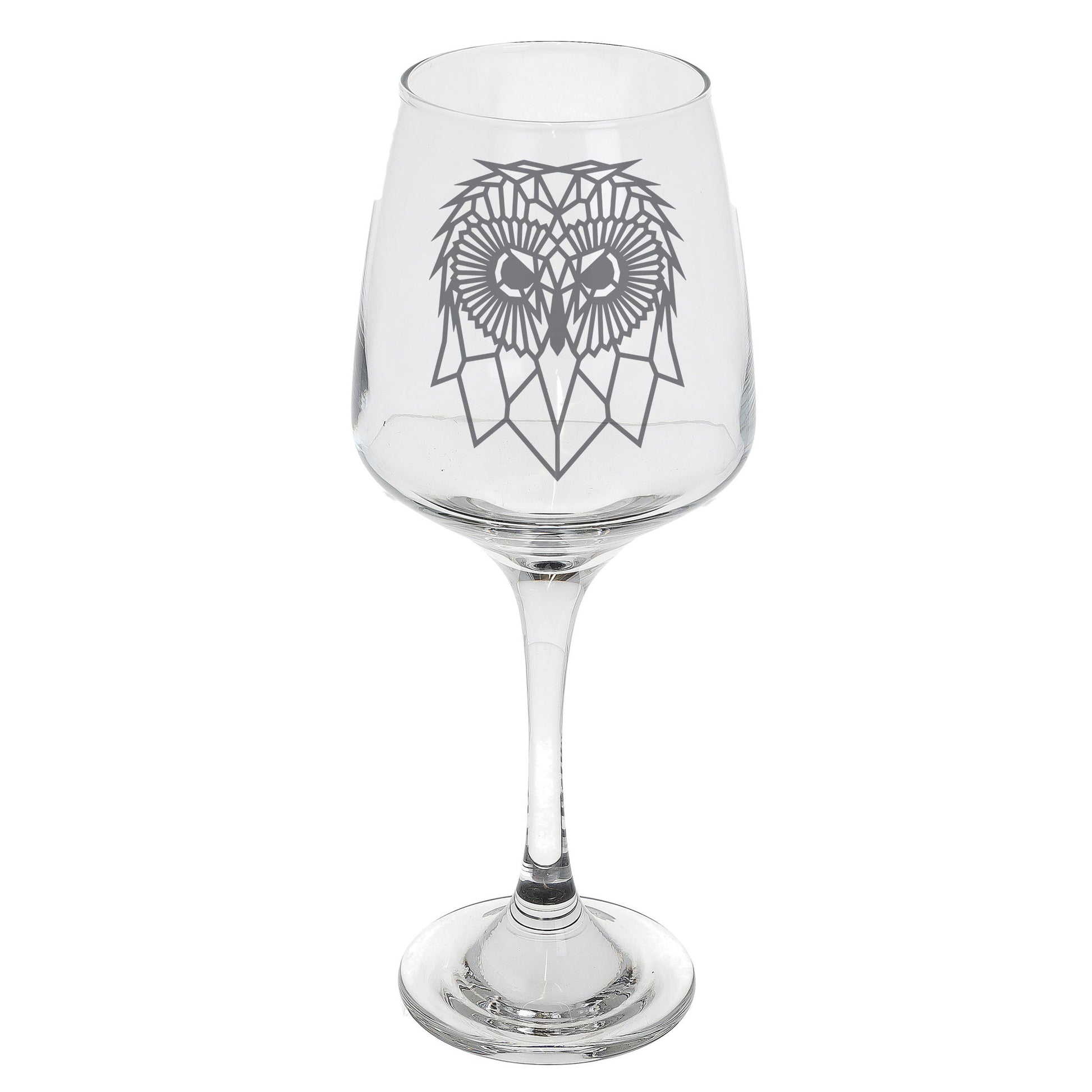 Cute Owl Engraved Wine Glass  - Always Looking Good -   