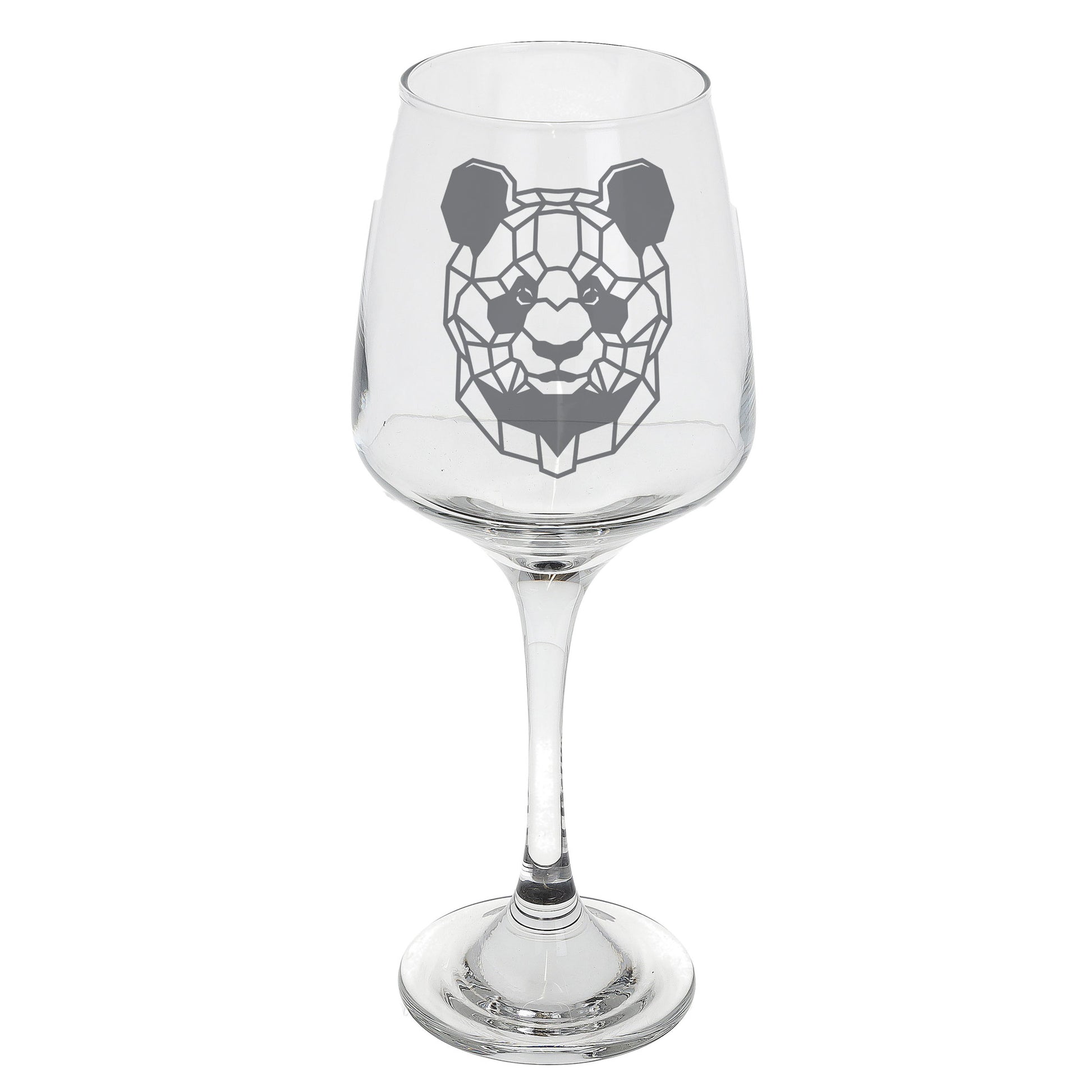 Panda Engraved Wine Glass  - Always Looking Good -   