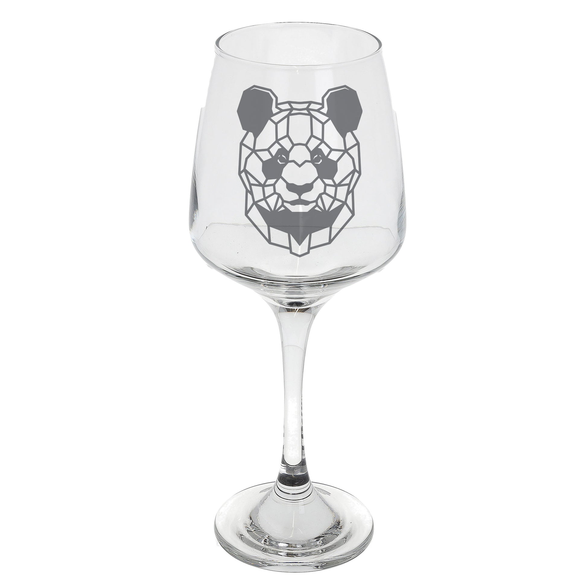Panda Engraved Wine Glass  - Always Looking Good -   