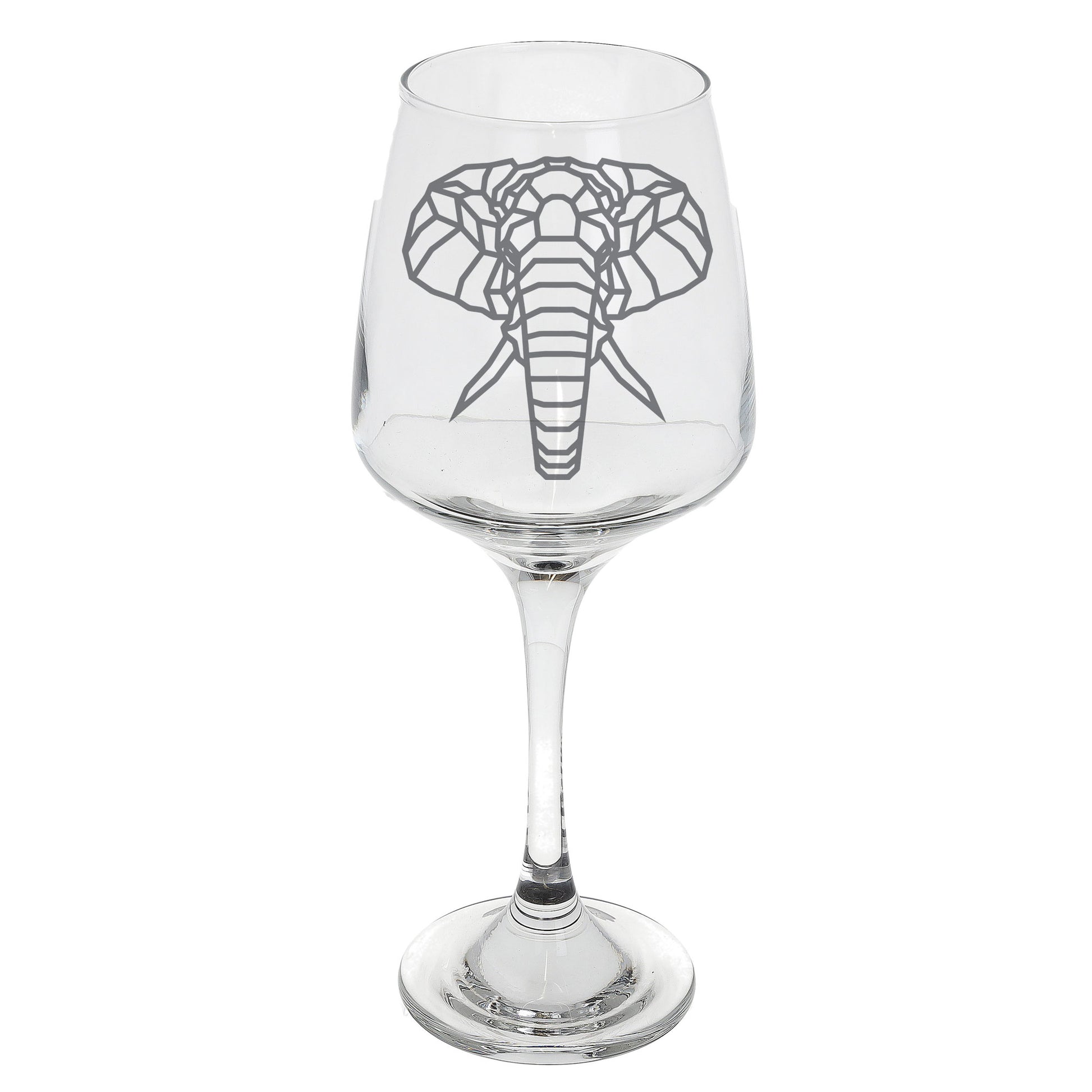 Elephant Engraved Wine Glass  - Always Looking Good -   