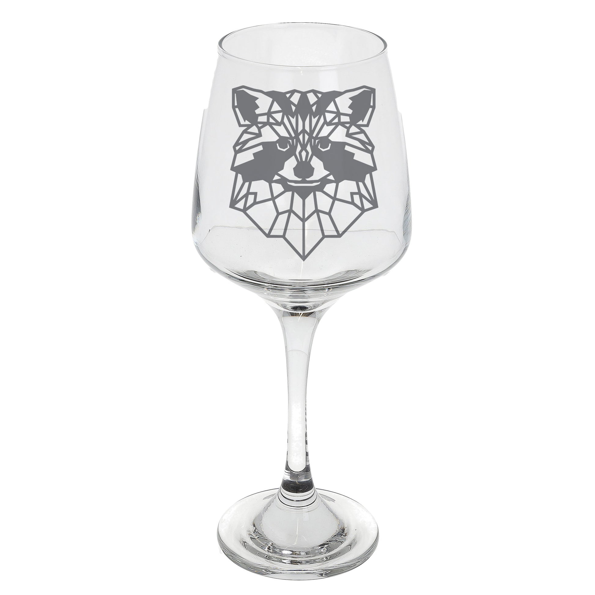 Raccoon Engraved Wine Glass  - Always Looking Good -   