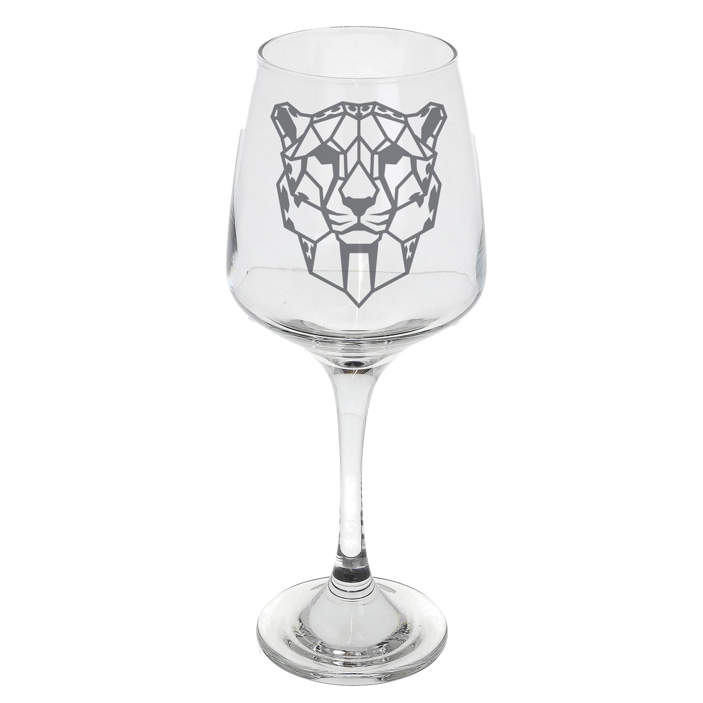Cheetah Engraved Wine Glass  - Always Looking Good -   