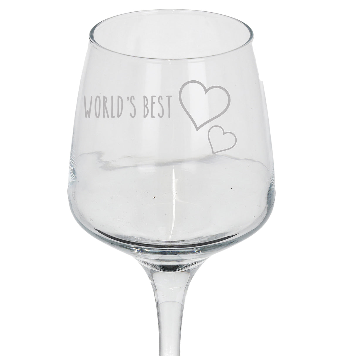 "World's Best" Personalised Engraved Wine Glass Gift