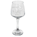 "World's Best" Personalised Engraved Wine Glass Gift
