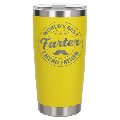 Engraved Best Farter I Mean Father Thermal Cup for Dad's