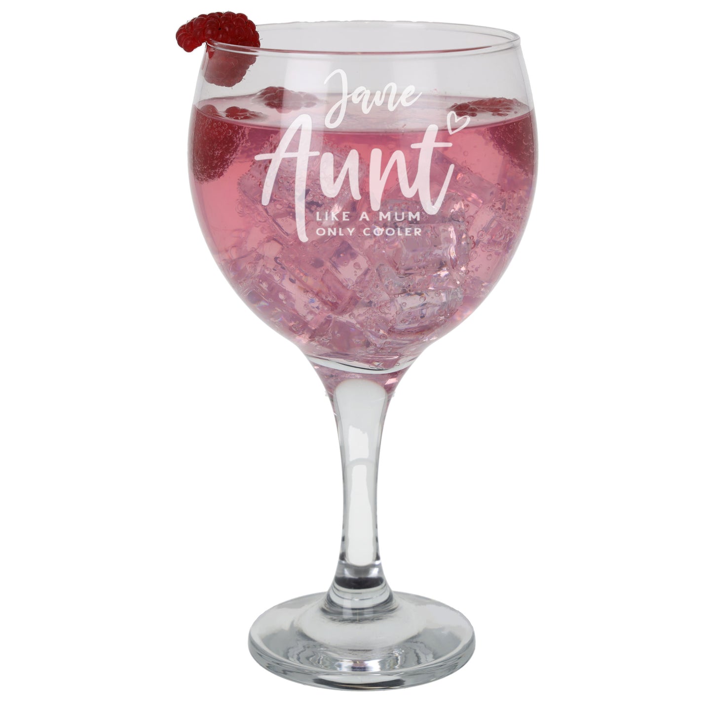 Auntie Gin Glass Gift Personalised & Engraved   - Always Looking Good - Glass Only  
