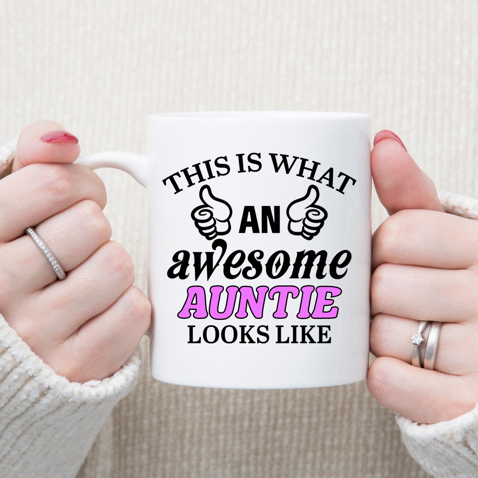 This Is What An Awesome Auntie Looks Like Mug  - Always Looking Good -   