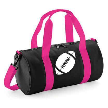 Personalised Rugby Ball Barrel Bag 12L - With Logo & Name