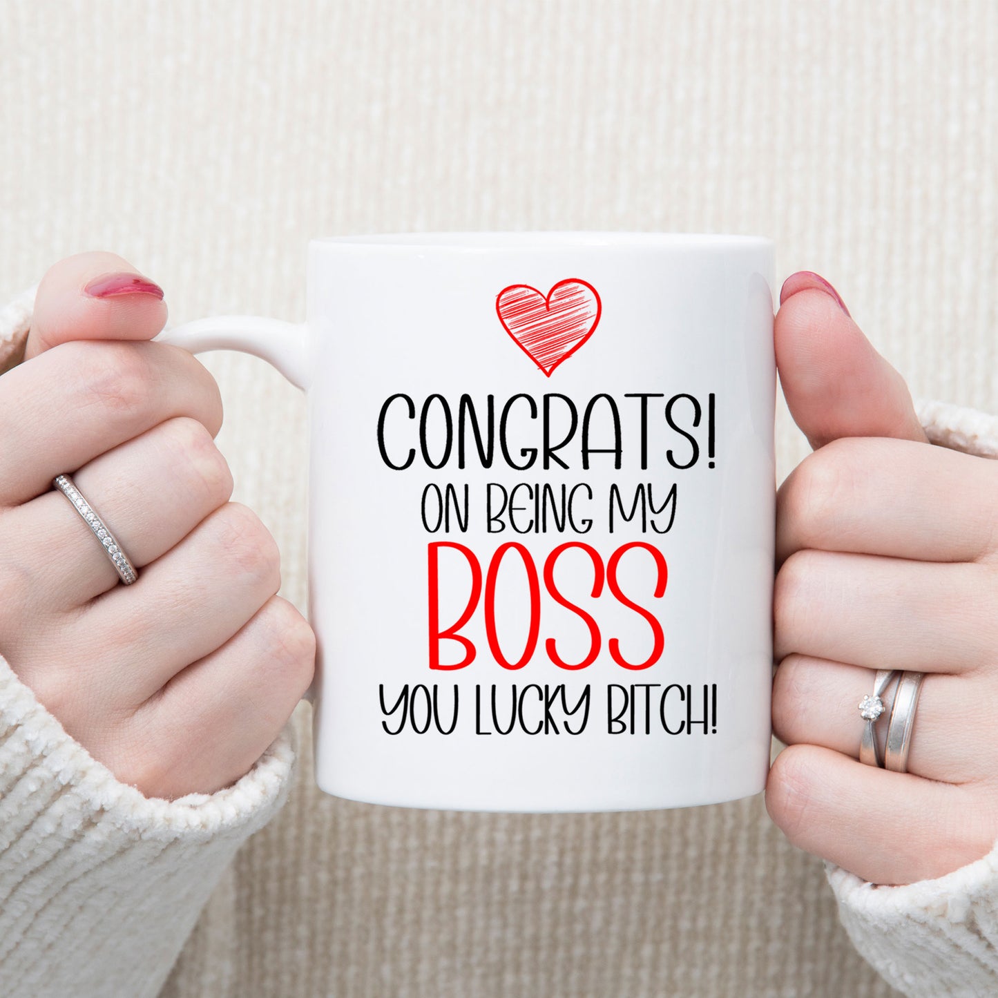 Congrats On Being My Boss Mug and/or Coaster Gift  - Always Looking Good -   