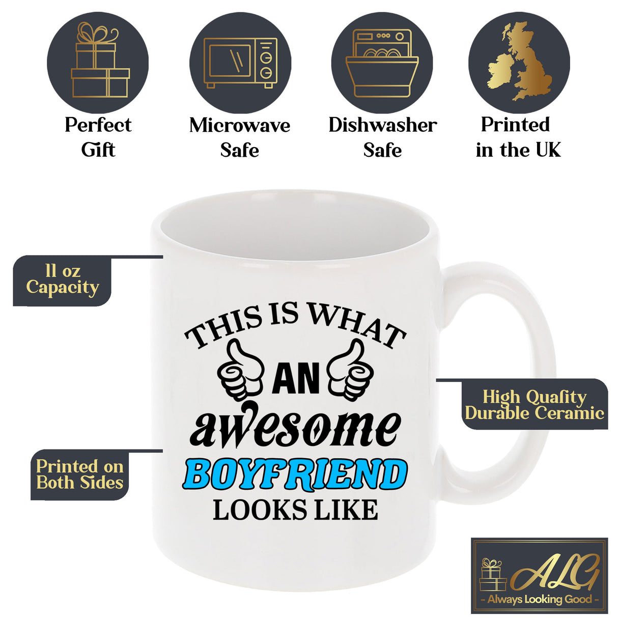 This Is What An Awesome [Your Text] Looks Like Personalised Ceramic Mug