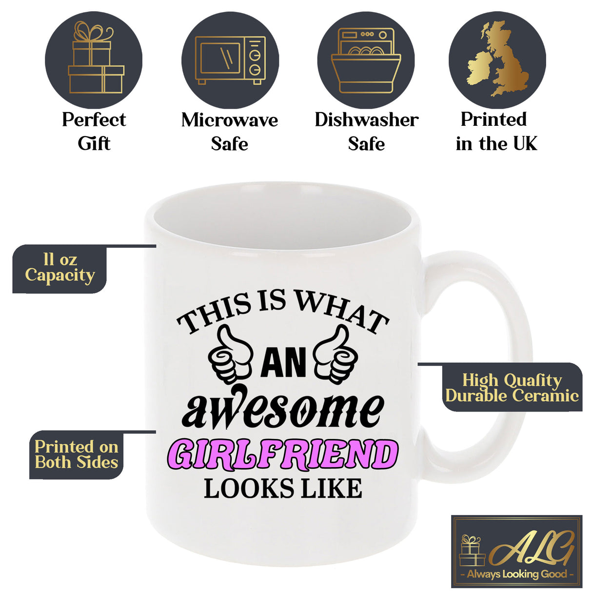 This Is What An Awesome [Your Text] Looks Like Personalised Ceramic Mug