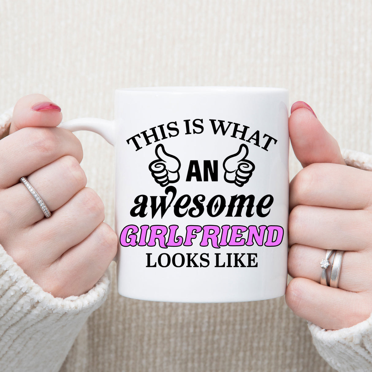 This Is What An Awesome [Your Text] Looks Like Personalised Ceramic Mug
