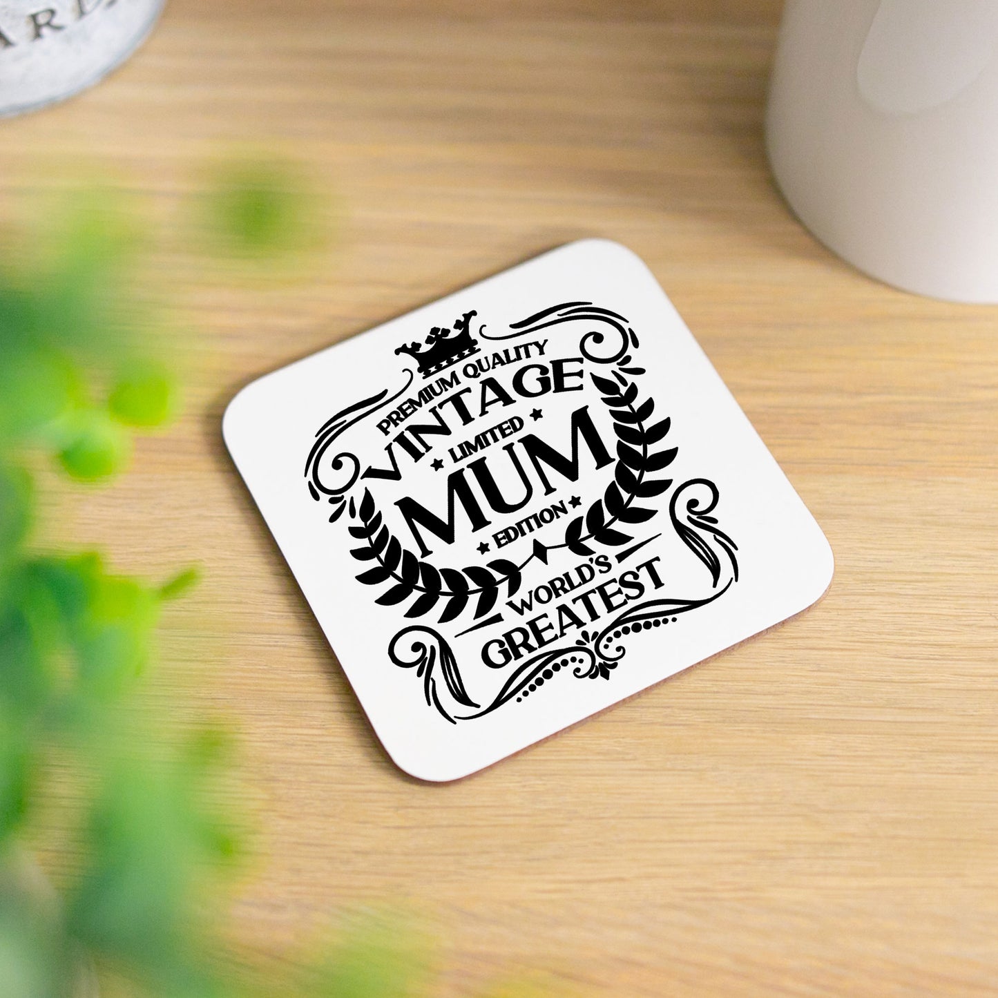 Vintage Worlds Greatest Mum Mug and/or Coaster  - Always Looking Good - Printed Coaster On Its Own  