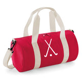 Personalised Hockey Sticks Barrel Bag | Kids Sports Holdall with Name