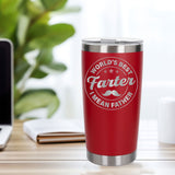 Best Farter I Mean Father Engraved Travel Mug for Dad