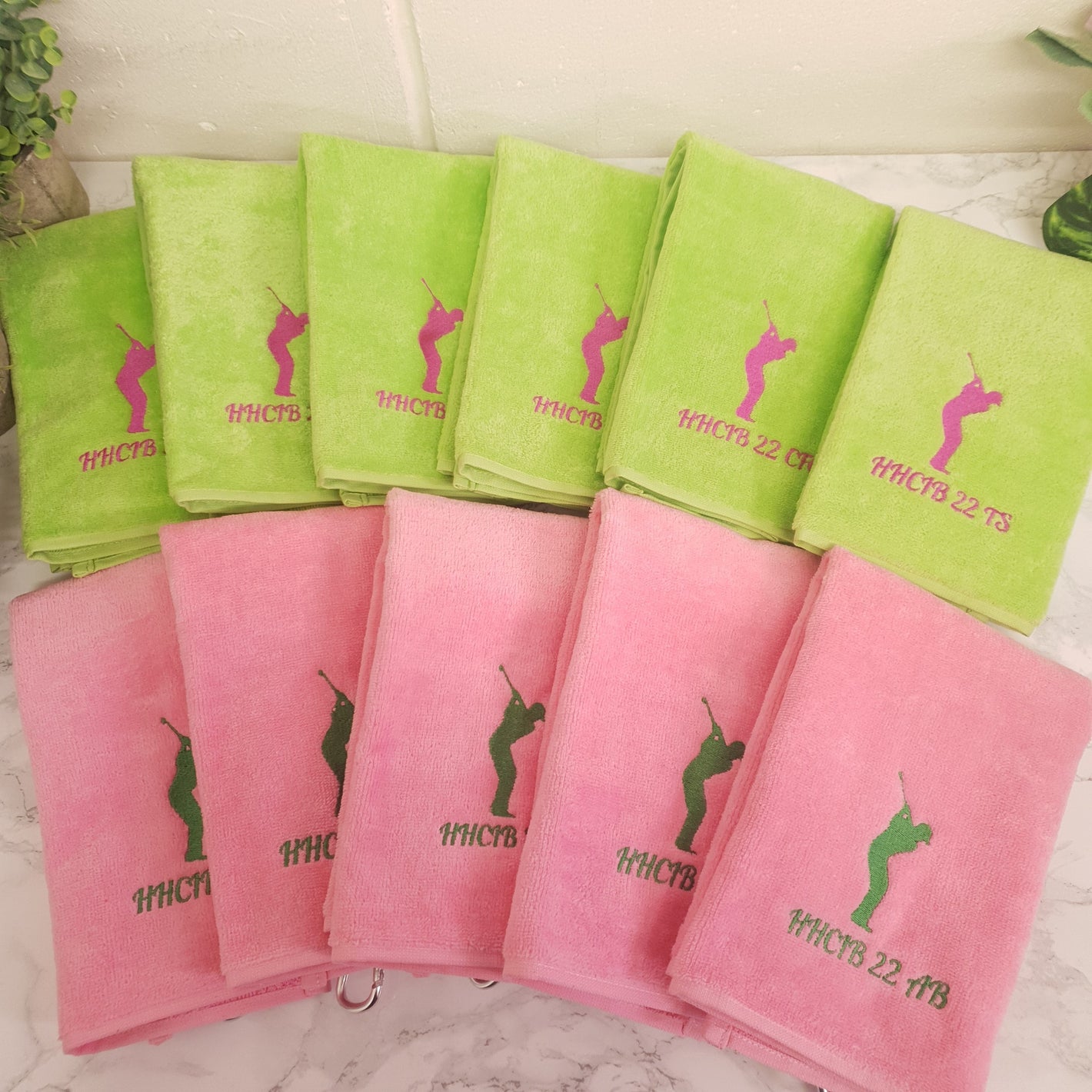 Collection of personalised Golf Towels