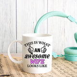 This Is What An Awesome [Your Text] Looks Like Personalised Ceramic Mug