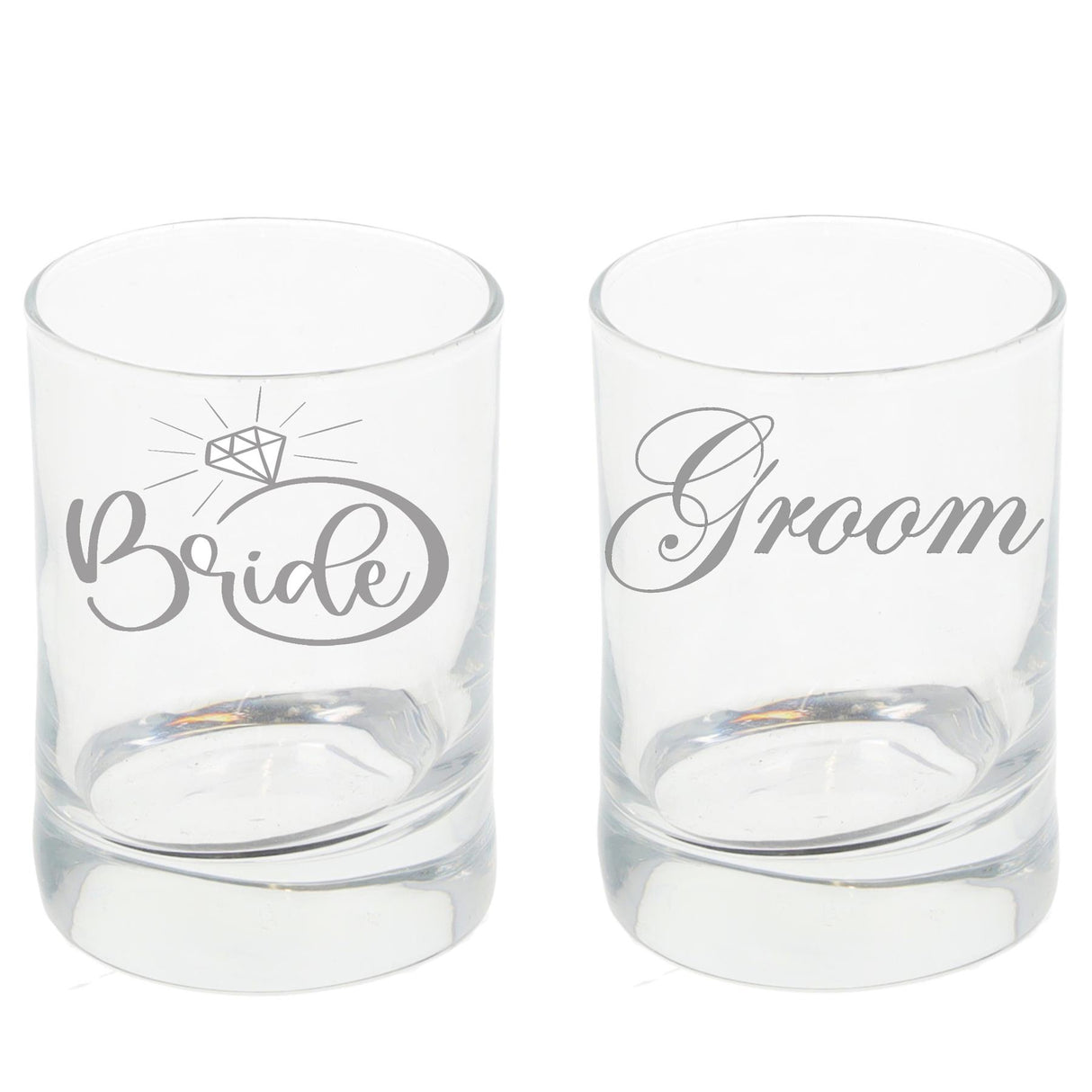 Personalised Engraved Bride & Groom Shot Glass Set  - Always Looking Good -   