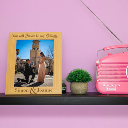 Personalised Engraved Couples Photo Frame - Endless Love Design  - Always Looking Good -   