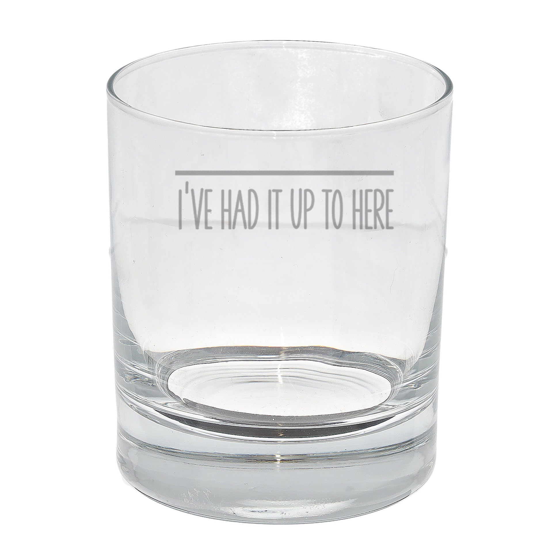 Engraved Funny Whisky Glass Bad Day Measurement Design  - Always Looking Good -   
