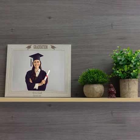 Personalised Graduation Wooden Photo Frame  - Always Looking Good -   