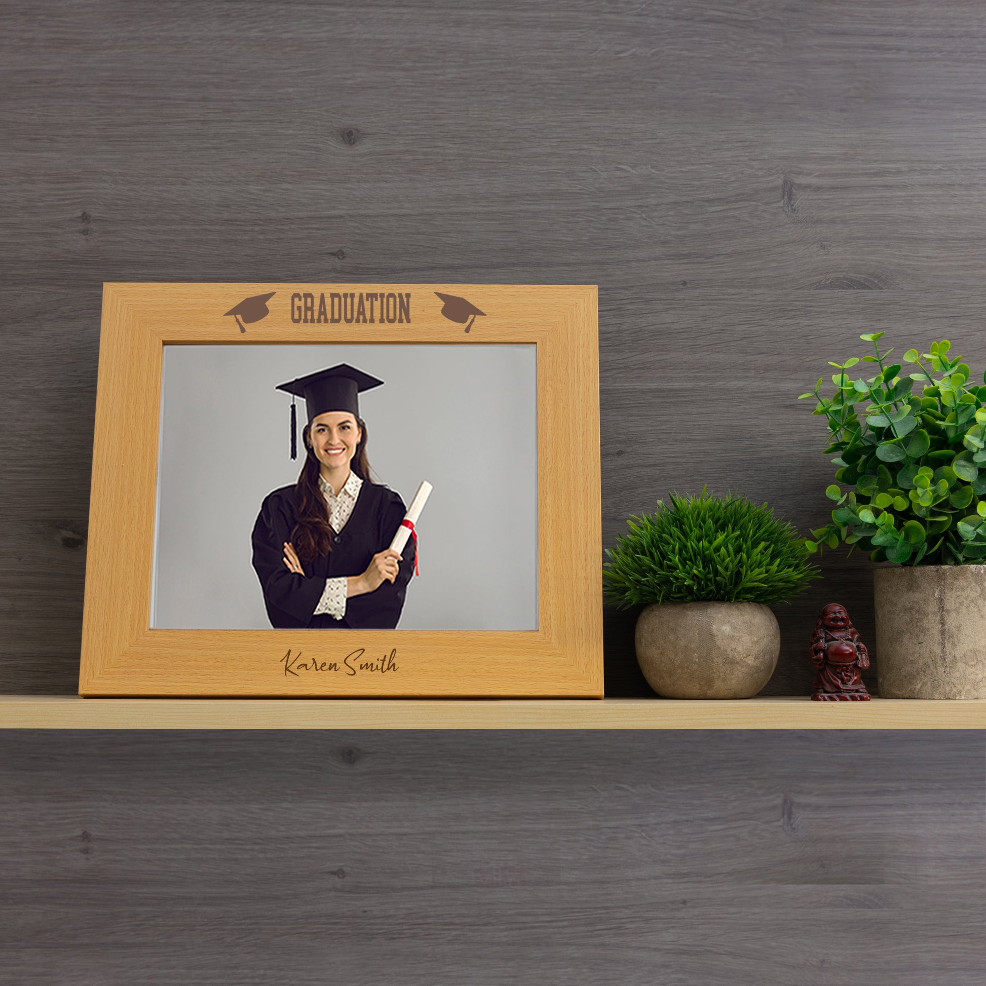 Personalised Graduation Wooden Photo Frame  - Always Looking Good -   