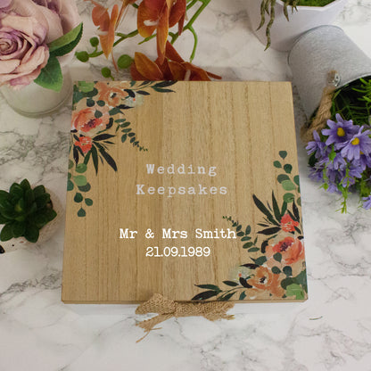 Personalised Wedding Memory Box - Wooden Keepsake  - Always Looking Good -   