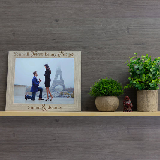 Personalised Engraved Couples Photo Frame - Endless Love Design  - Always Looking Good -   