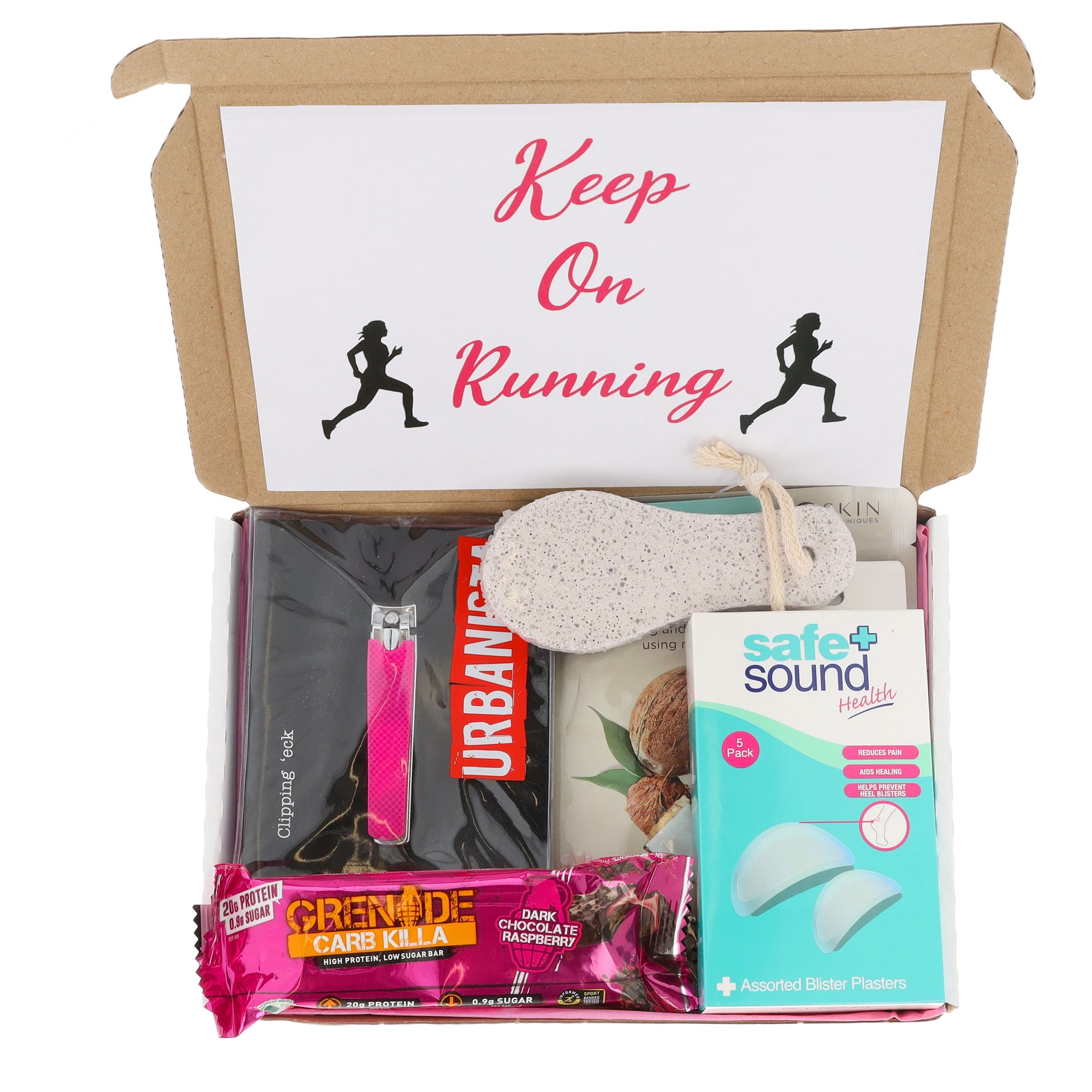 Runner Motivate & Pamper Letterbox Running Lovers Gift Set Small or Large  - Always Looking Good - Pink Small 