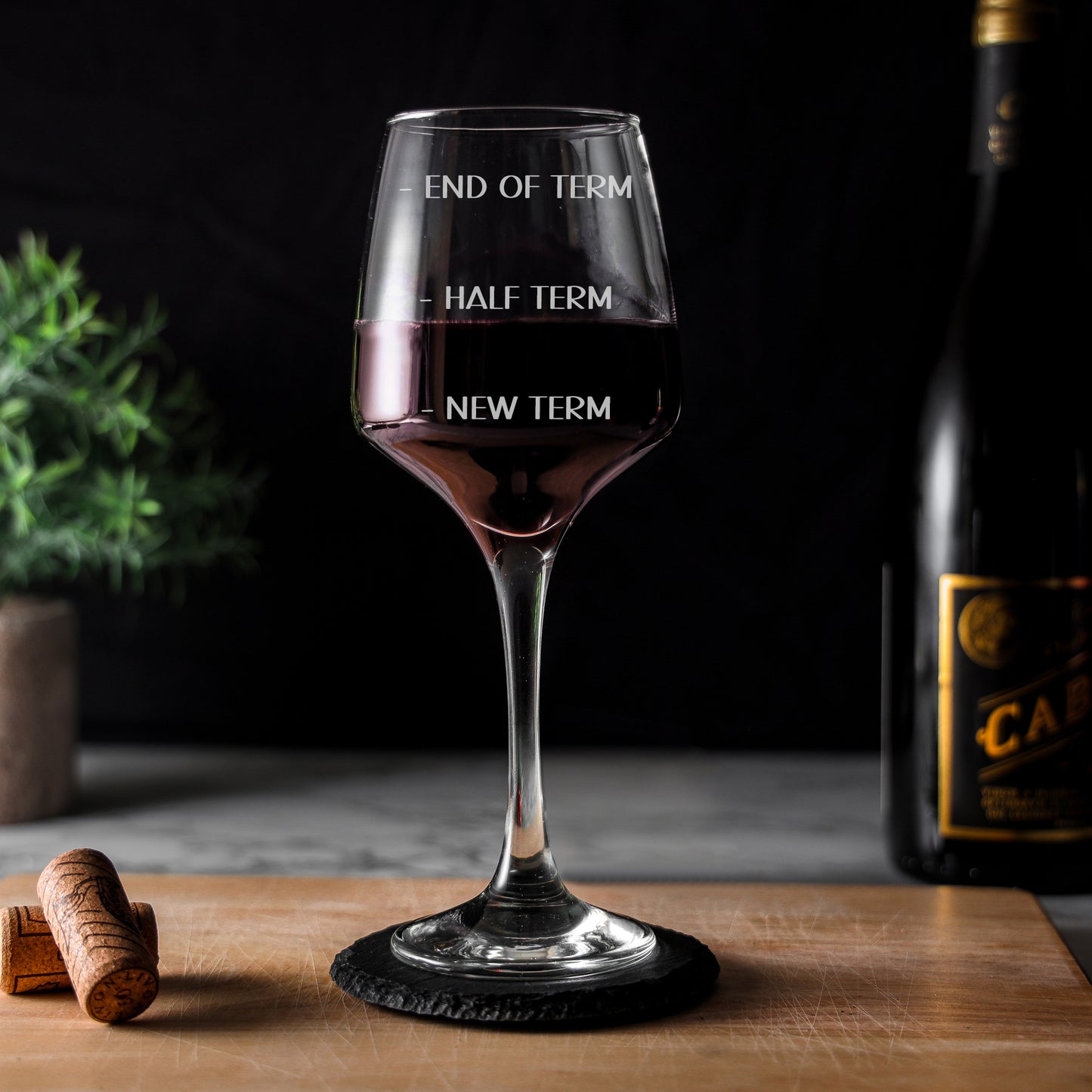 Engraved Wine Glass Gift for Teachers | Teacher Gift End of Term Wine Glass and/or Coaster Set  - Always Looking Good - Glass Only  
