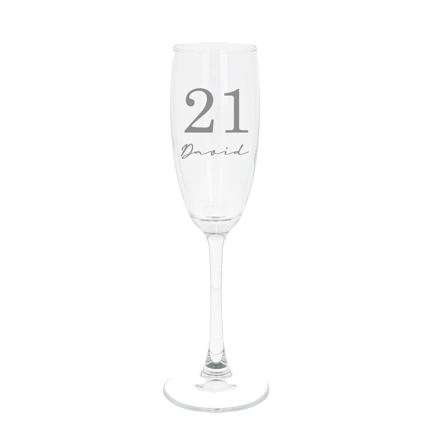 Personalised Engraved Big Birthday Champagne Flute Filled Occasion Glass  - Always Looking Good - Empty Glass  