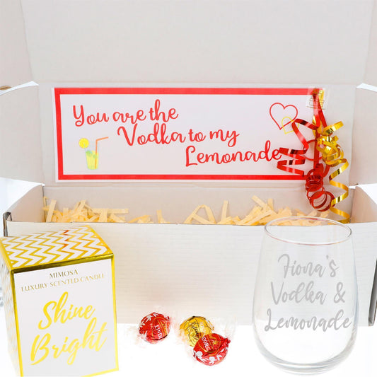 Engraved Personalised Vodka Glass & Pamper Vodka Lover Gift Set  - Always Looking Good -   