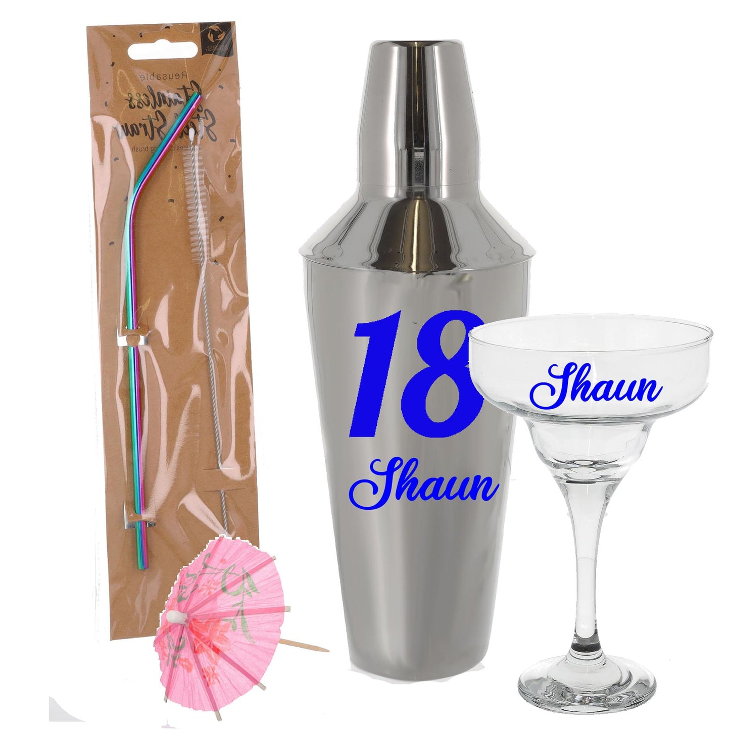 Personalised 18th Birthday Margarita Cocktail Shaker Set  - Always Looking Good -   