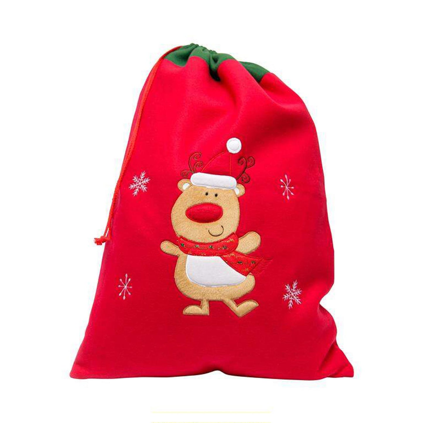 Personalised Embroidered Large Christmas Reindeer Santa Sack  - Always Looking Good -   
