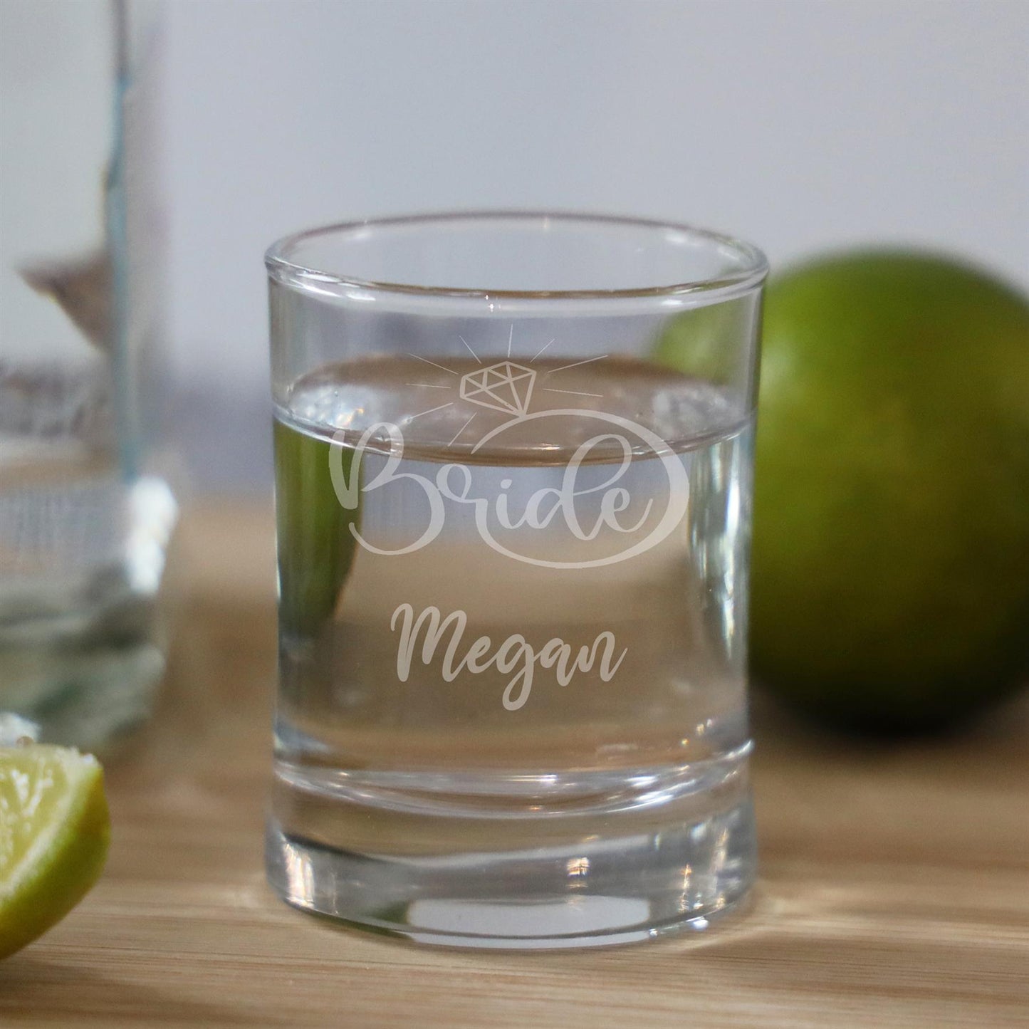 Personalised Engraved Bride & Groom Shot Glass Set  - Always Looking Good -   