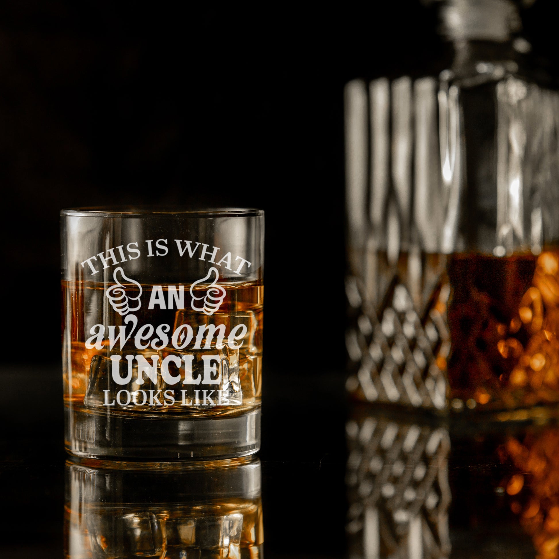 "This Is What An Awesome Person Looks Like" Novelty Engraved Whisky Glass  - Always Looking Good -   