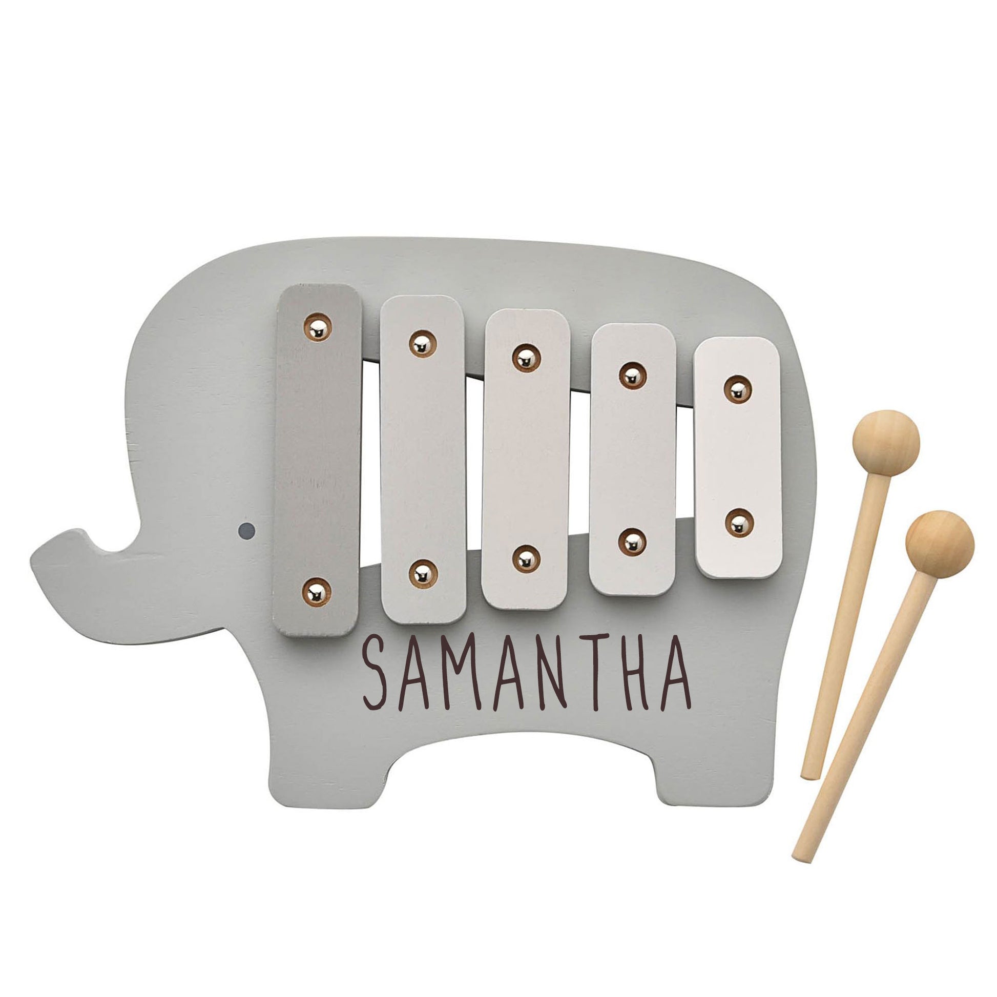 Personalised Engraved Wooden Elephant Xylophone Baby & Toddler Toy  - Always Looking Good -   