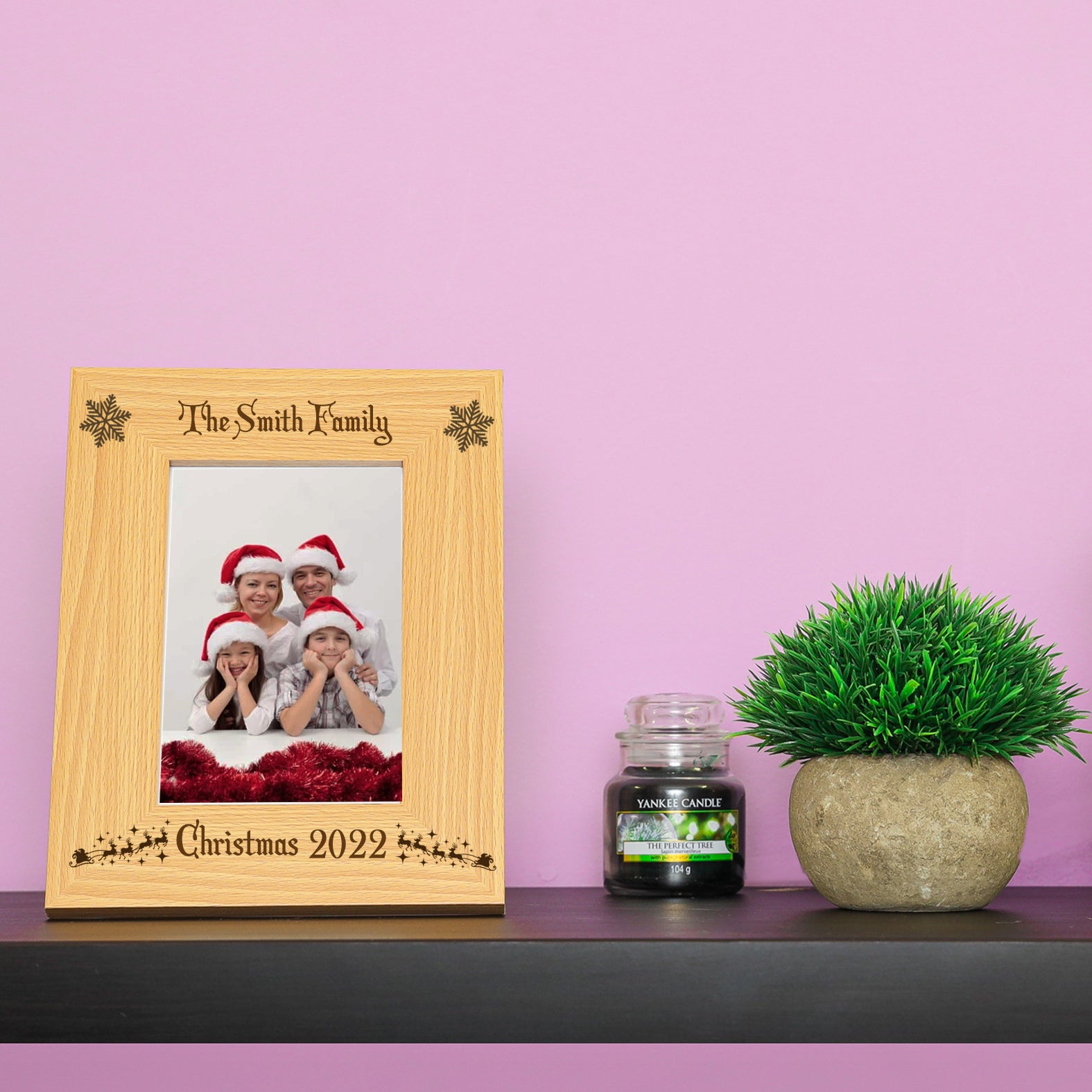 Personalised Engraved Family Christmas Photo Frame  - Always Looking Good -   