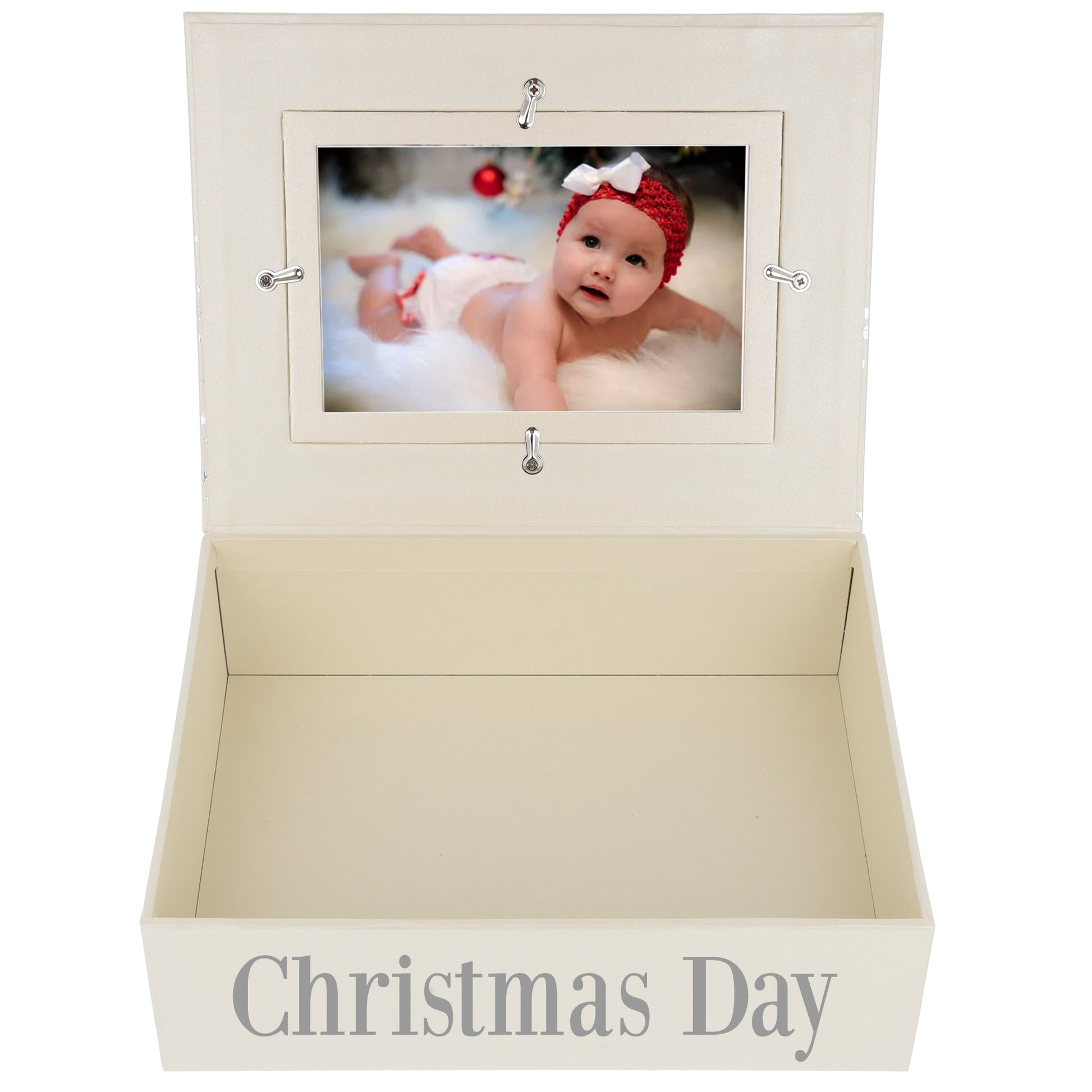 Personalised Christmas Keepsake Memory Baby Box and Photo Frame  - Always Looking Good -   