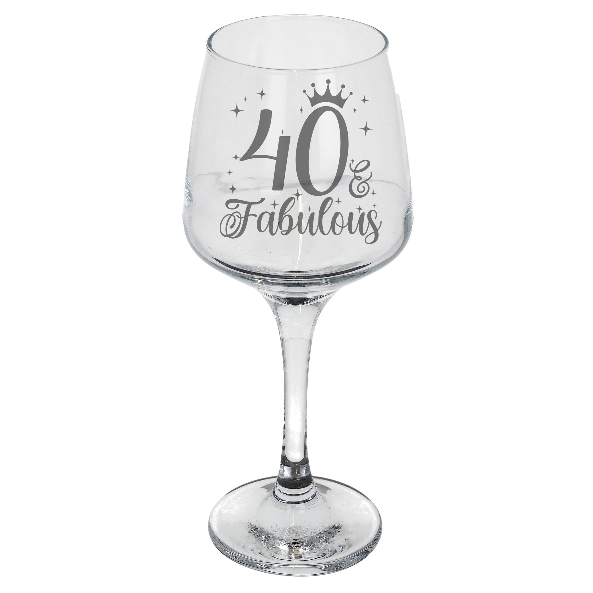 40 & Fabulous 40th Birthday Gift Engraved Wine Glass and/or Coaster Set  - Always Looking Good -   