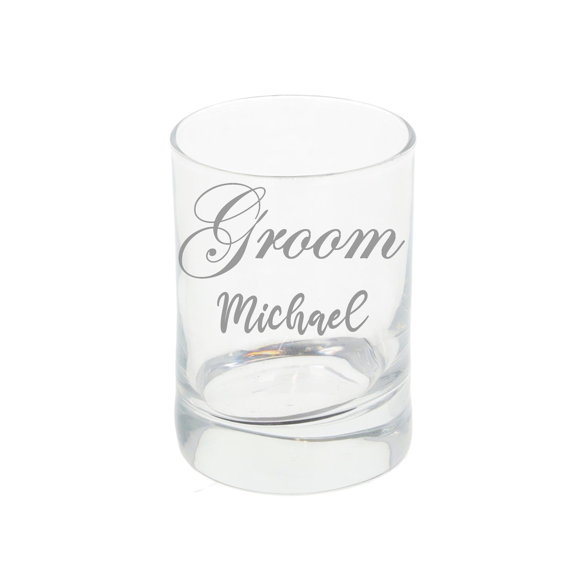 Personalised Engraved Bride & Groom Shot Glass Set  - Always Looking Good -   