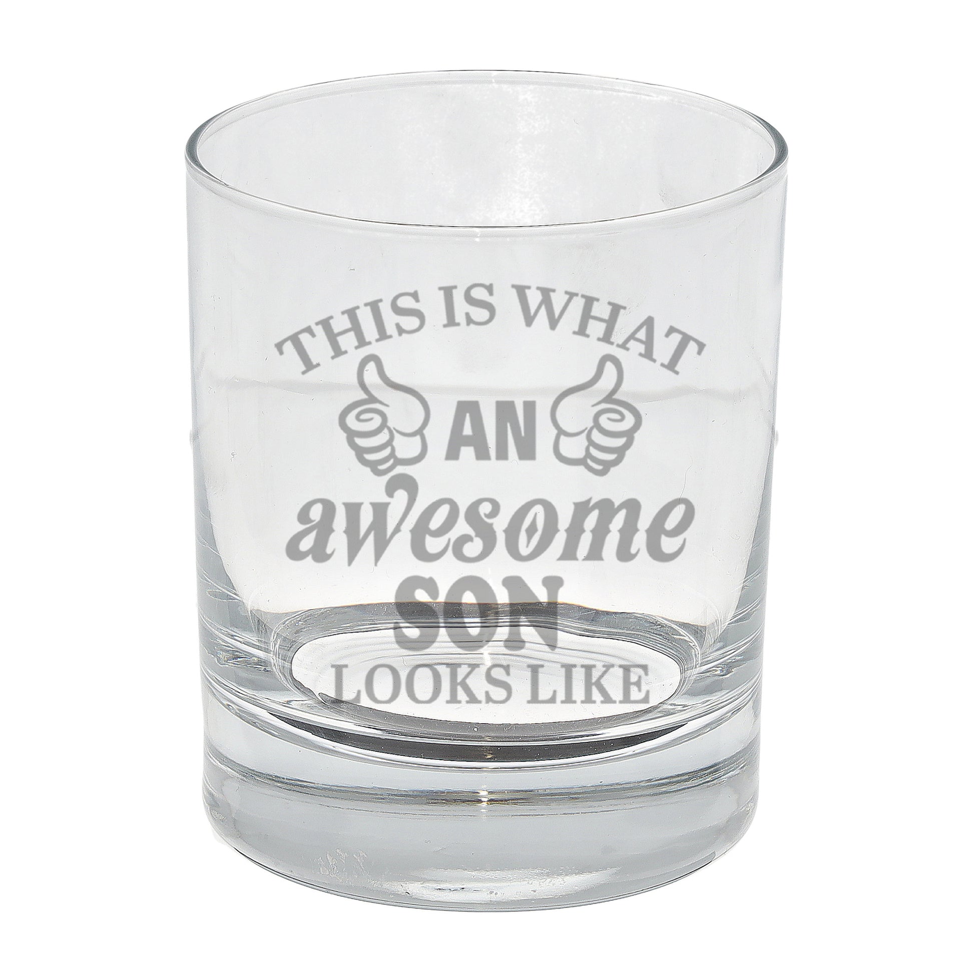 "This Is What An Awesome Person Looks Like" Novelty Engraved Whisky Glass  - Always Looking Good -   