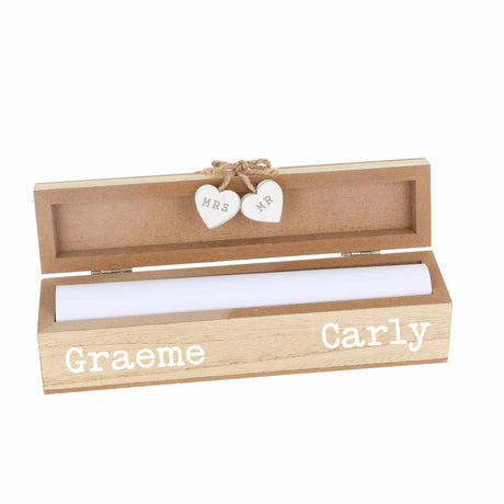 Personalised Wedding Certificate Box – Keepsake Gift  - Always Looking Good -   