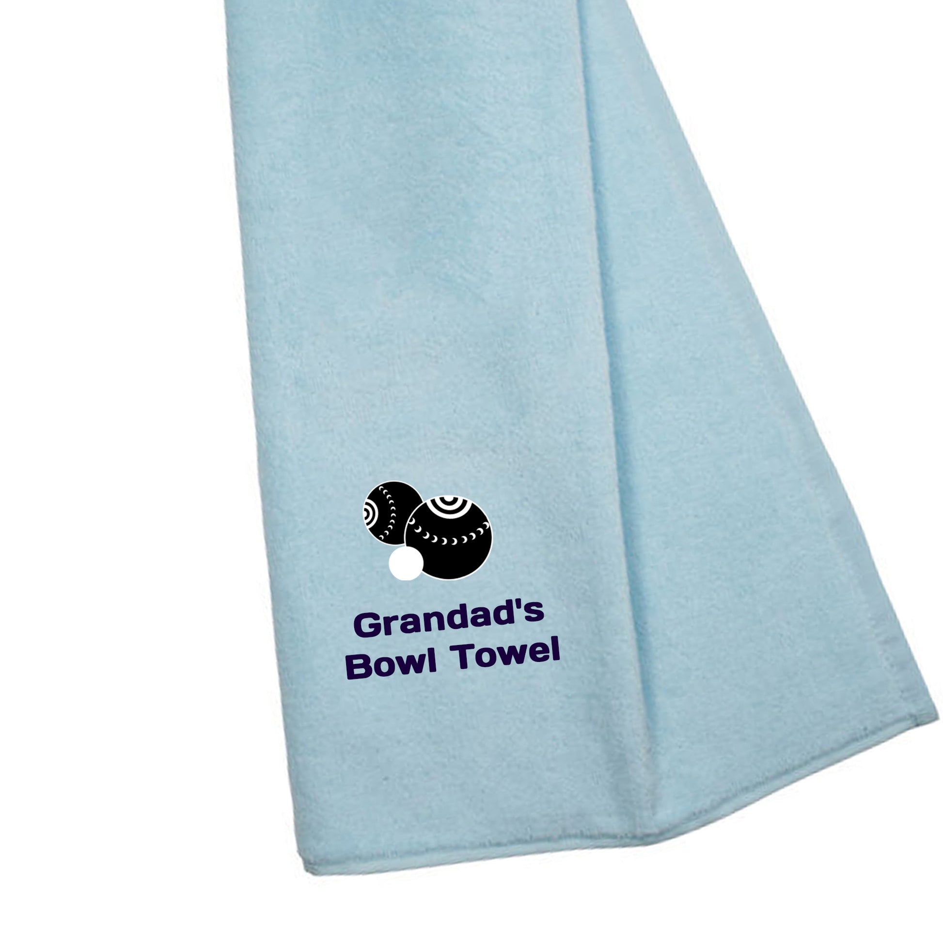 Personalised Tri Fold Lawn Bowl Towel with Name  - Always Looking Good -   
