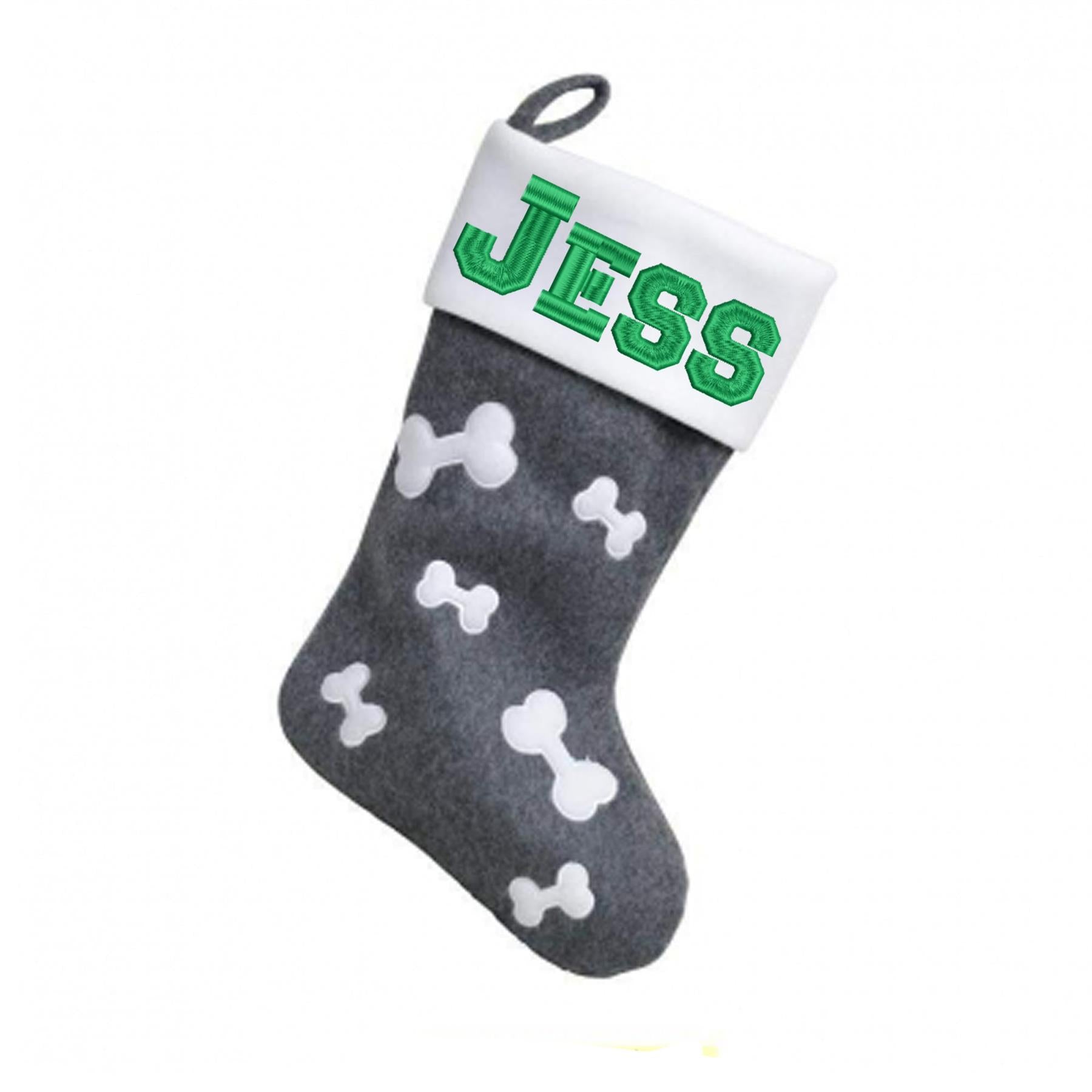 Personalised Embroidered Pet Christmas Stocking  - Always Looking Good -   